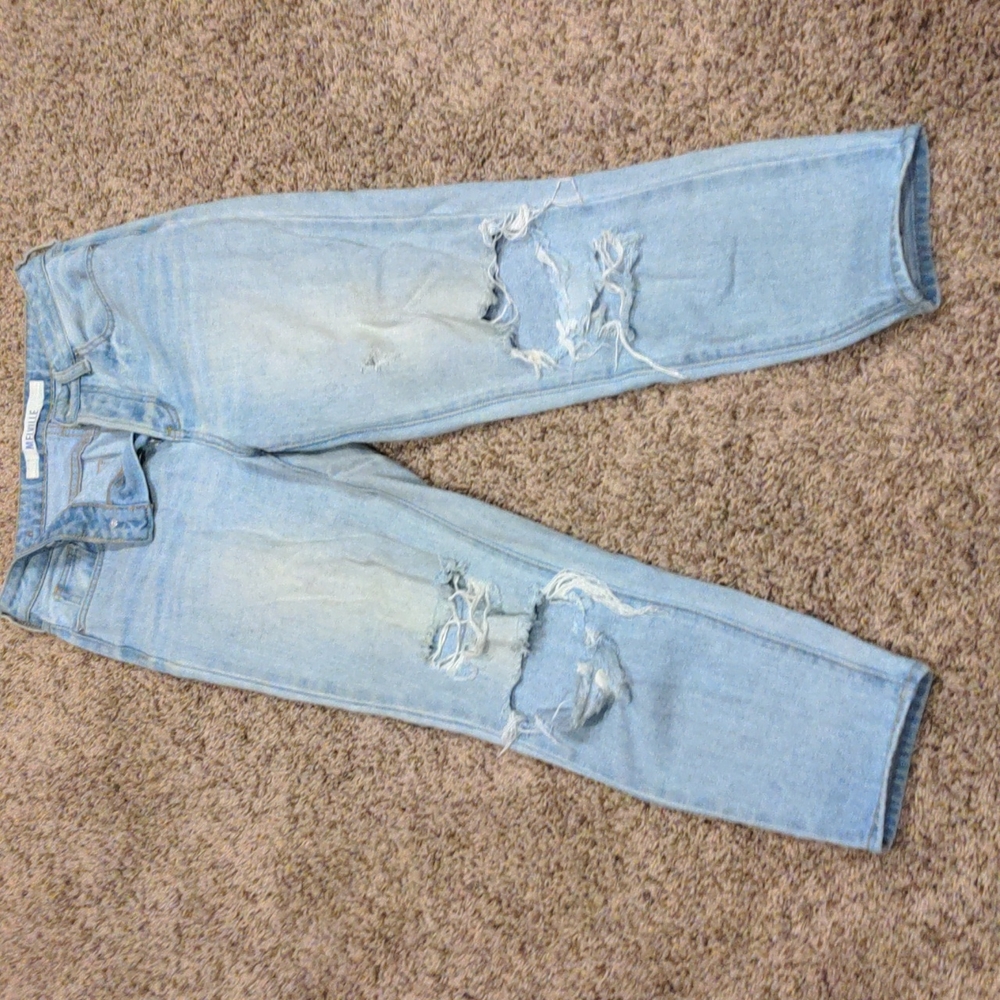 Distressed jeans